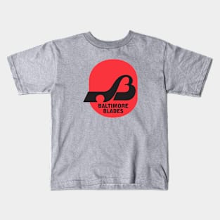 Retro Hockey - WHA - Baltimore Blades Hockey Team Kids T-Shirt